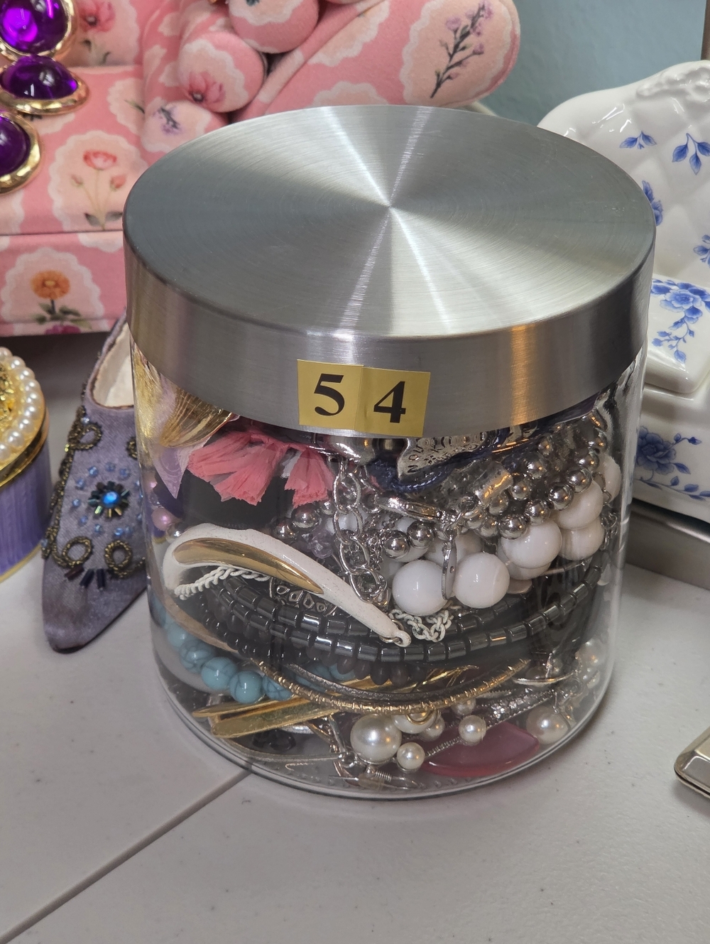 #54 Mystery Jewelry Jar- All Wearable - 2.245 lbs.